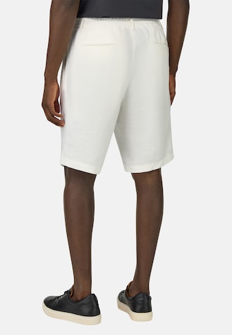 Regular Pantalon à pince Boggi Milano en blanc