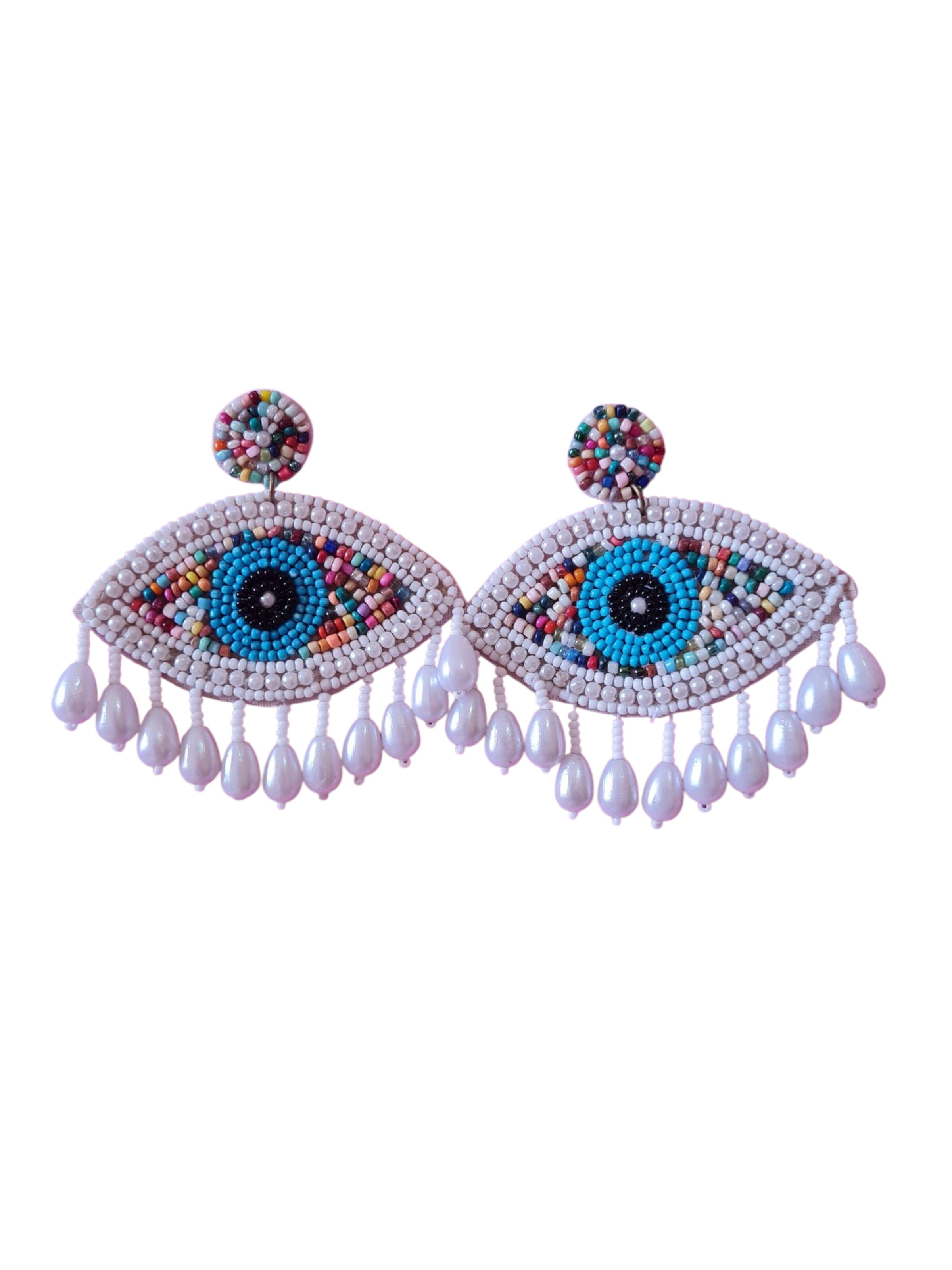 PfauGermany Earrings 'Evil Eye' in Mixed colors