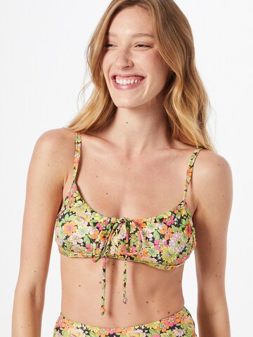 Warehouse Bralette Bikini top in Mixed colours: front