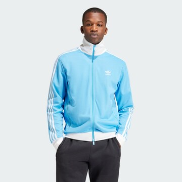 ADIDAS ORIGINALS Sweatvest 'Adicolor Classics Beckenbauer' in Blauw: voorkant