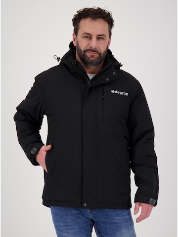 deproc Winter Jacket 'MNTRL MEN' in Black: front
