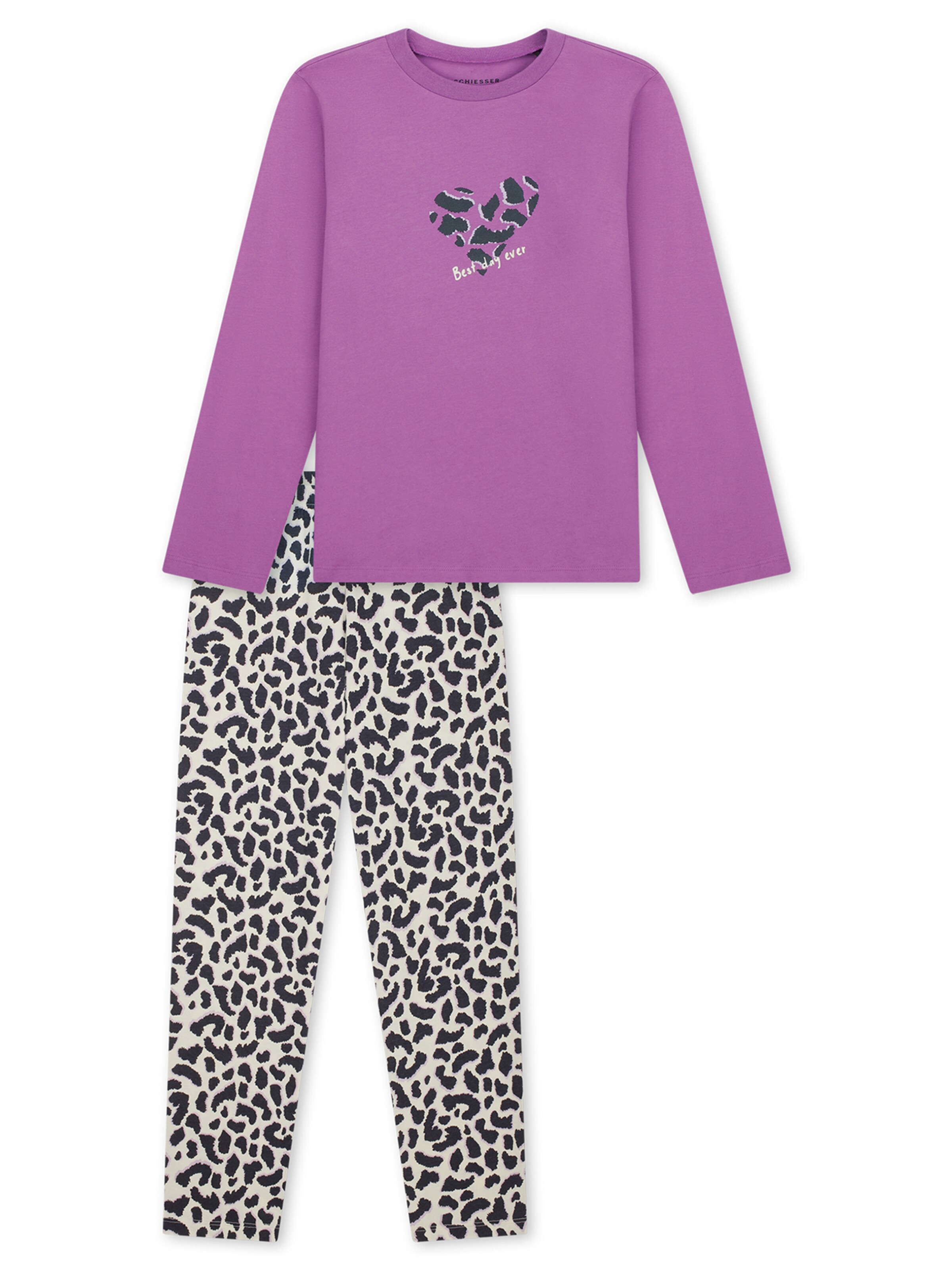 Pyjama ' Nightwear ' SCHIESSER en rose : devant