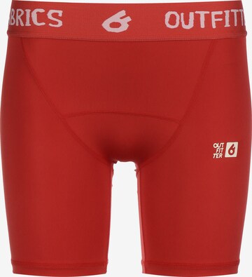 OUTFITTER Skinny Sportunterhose 'Tahi' in Rot: predná strana