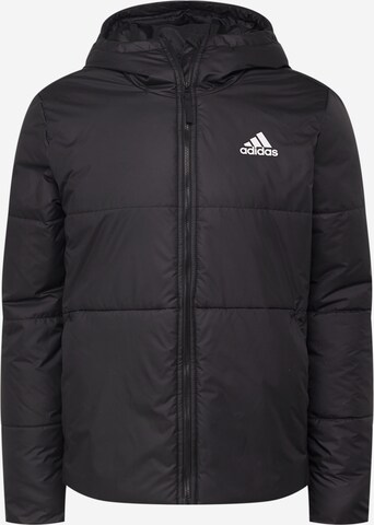 ADIDAS SPORTSWEAR Спортивная куртка 'Bsc 3-Stripes Insulated' в Черный: спереди