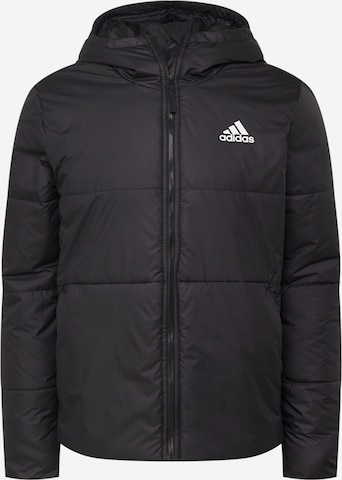 Giacca sportiva 'Bsc 3-Stripes Insulated' di ADIDAS SPORTSWEAR in nero: frontale