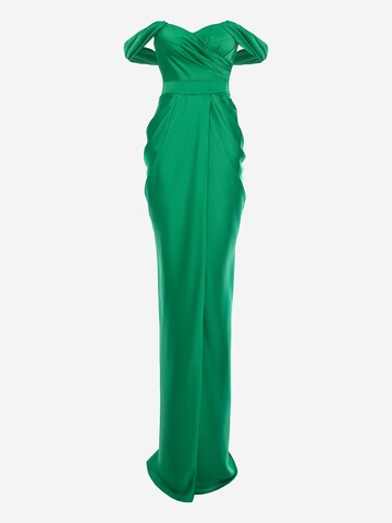 acob a porter Avondjurk in Groen: voorkant