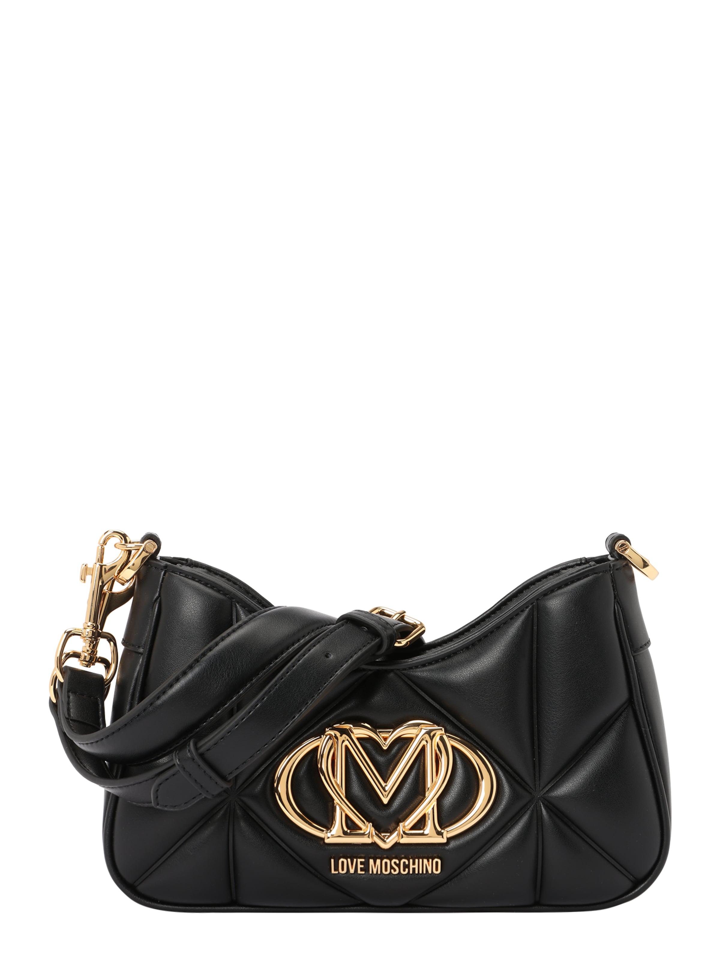 Borsa a tracolla di Love Moschino in nero: frontale