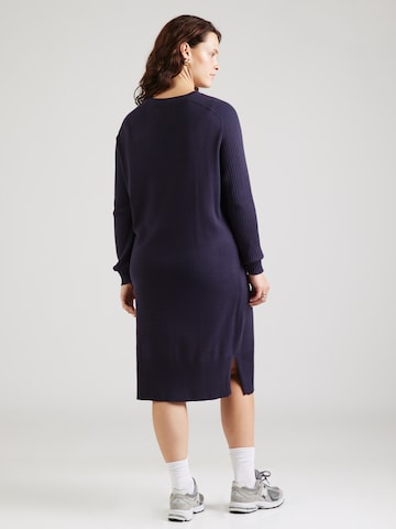 ONLY Carmakoma - Vestido de punto 'CARMEDDI' en azul