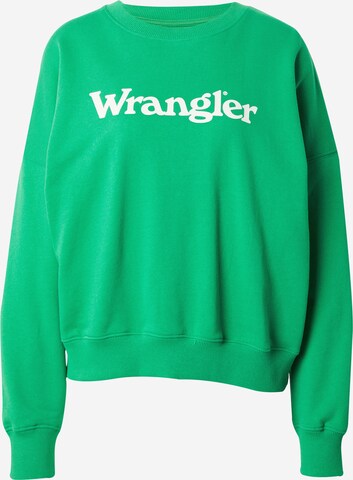 WRANGLER كنزة رياضية بلون أخضر: الأمام