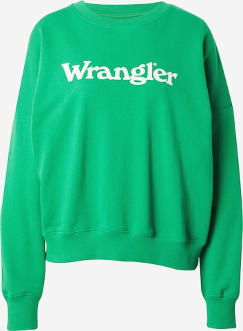 zaļš WRANGLER Sportisks džemperis: no priekšpuses