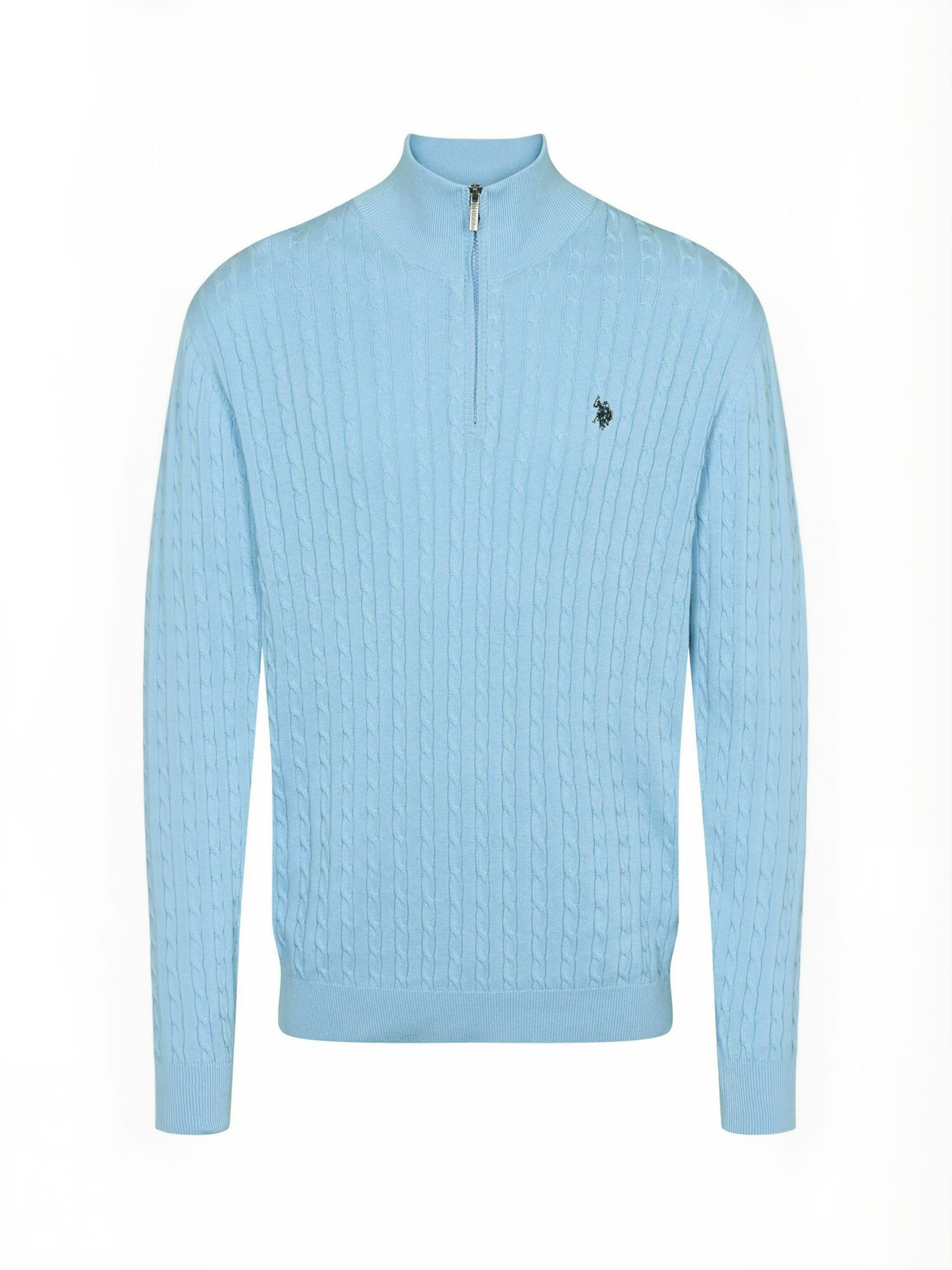 U.S. POLO ASSN. Neulepaita ' UMRomeo Half-zip ' värissä sininen: etupuoli