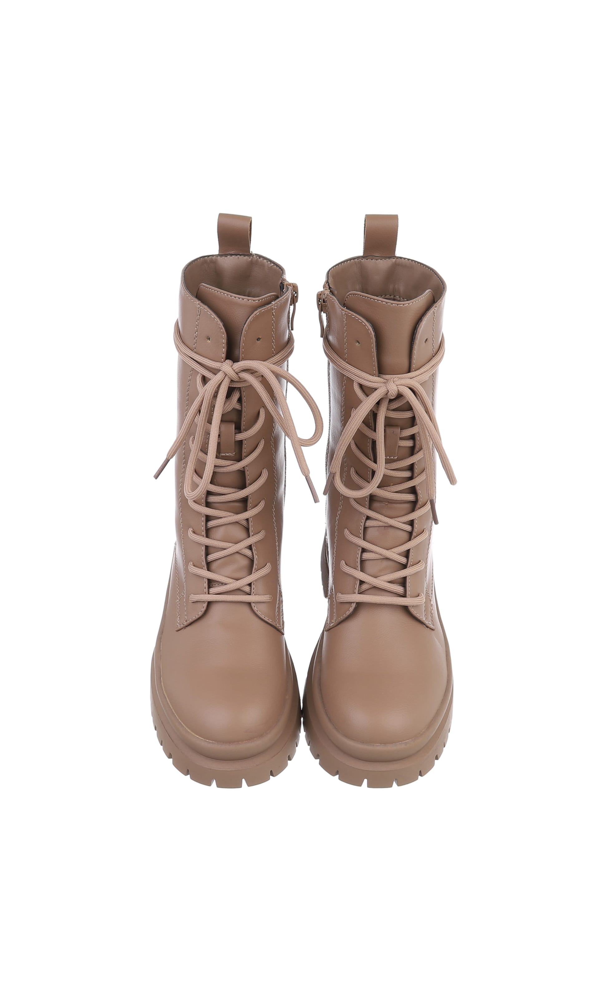 Ital-Design Schnürstiefelette in Braun