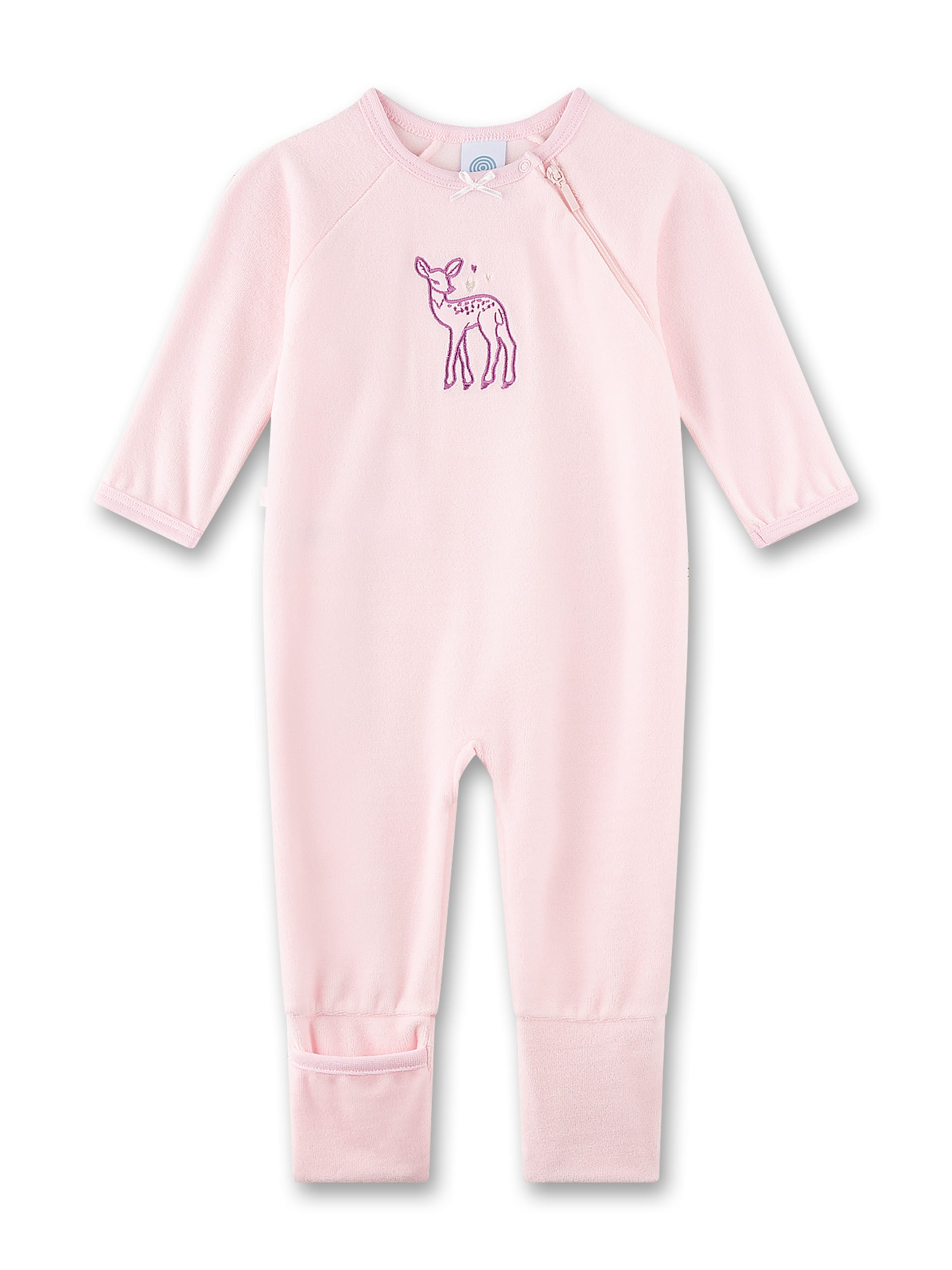 Sanetta Strampler  'Reh' in Pink: Vorderseite