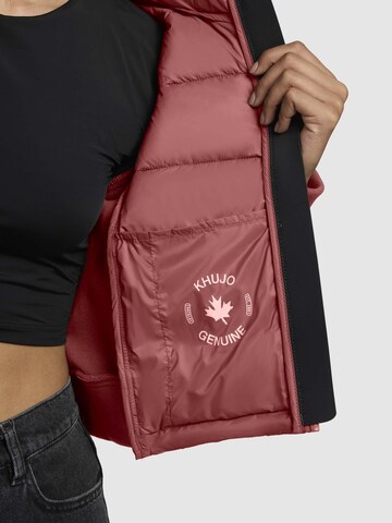 Veste mi-saison khujo en rouge