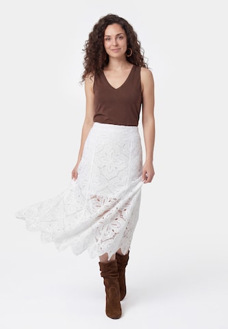 usha FESTIVAL Skirt in White: front