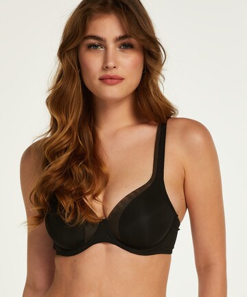 Hunkemöller T-shirt BH in Zwart: voorkant