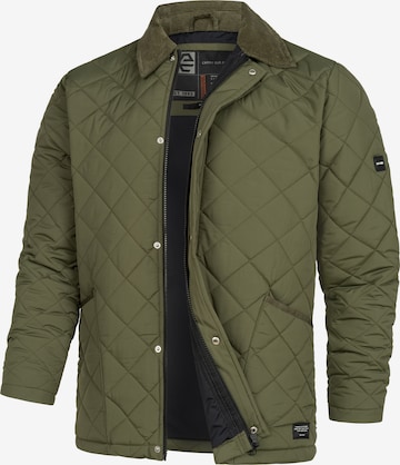 INDICODE JEANS Übergangsjacke 'Dram' in Grün: Vorderseite