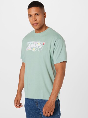 LEVI'S ® Shirt 'Vintage Fit Graphic Tee' in Groen: voorkant