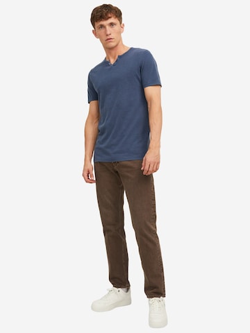 JACK & JONES Shirt 'Split' in Blue