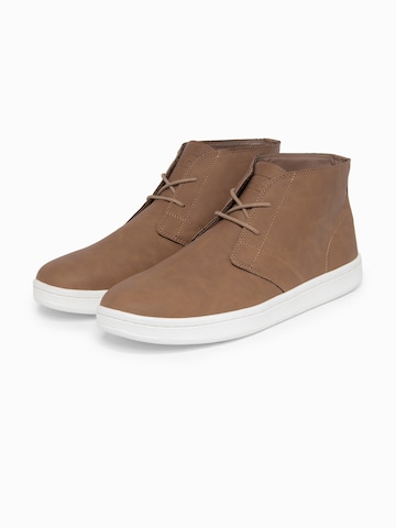 Ombre Sneakers hoog in Bruin