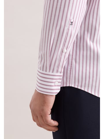 SEIDENSTICKER Regular fit Business shirt 'Schwarze Rose' in Pink