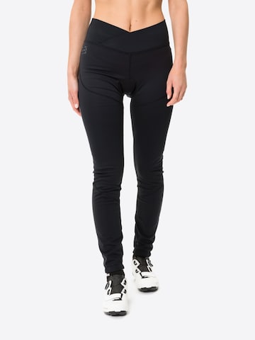 VAUDE Slim fit Workout Pants in Black: front