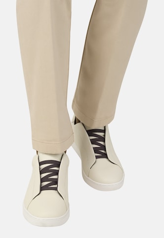 Baskets basses 'Tumbled' Boggi Milano en blanc