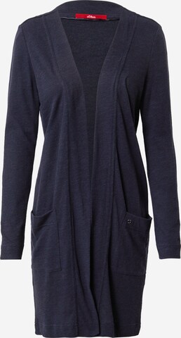 s.Oliver Knit Cardigan in Blue: front