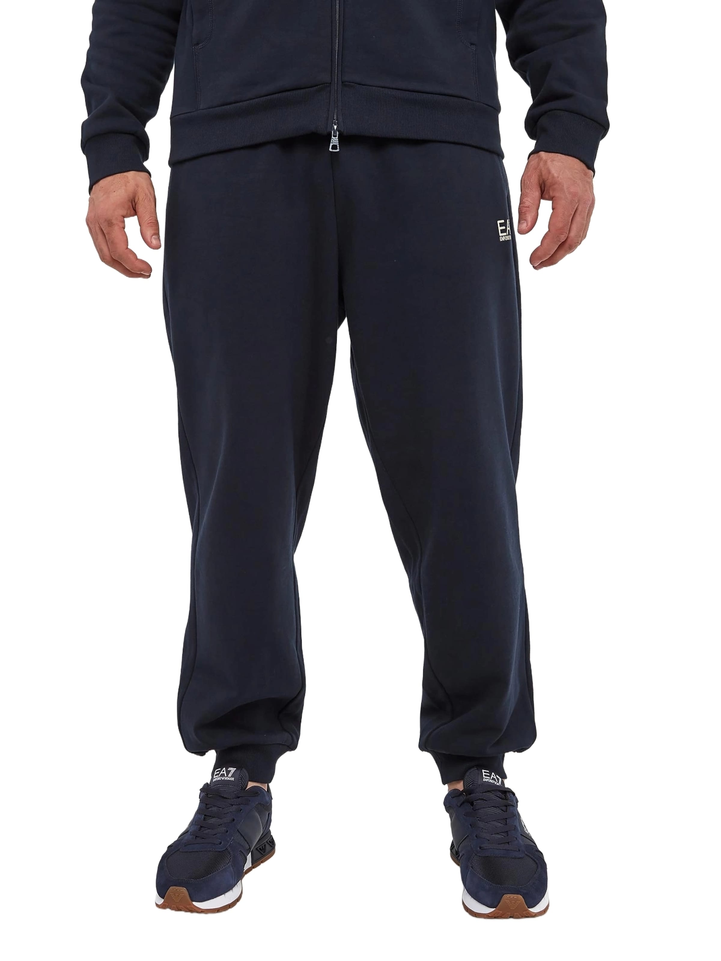 Tapered Pantaloni di EA7 Emporio Armani in blu: frontale