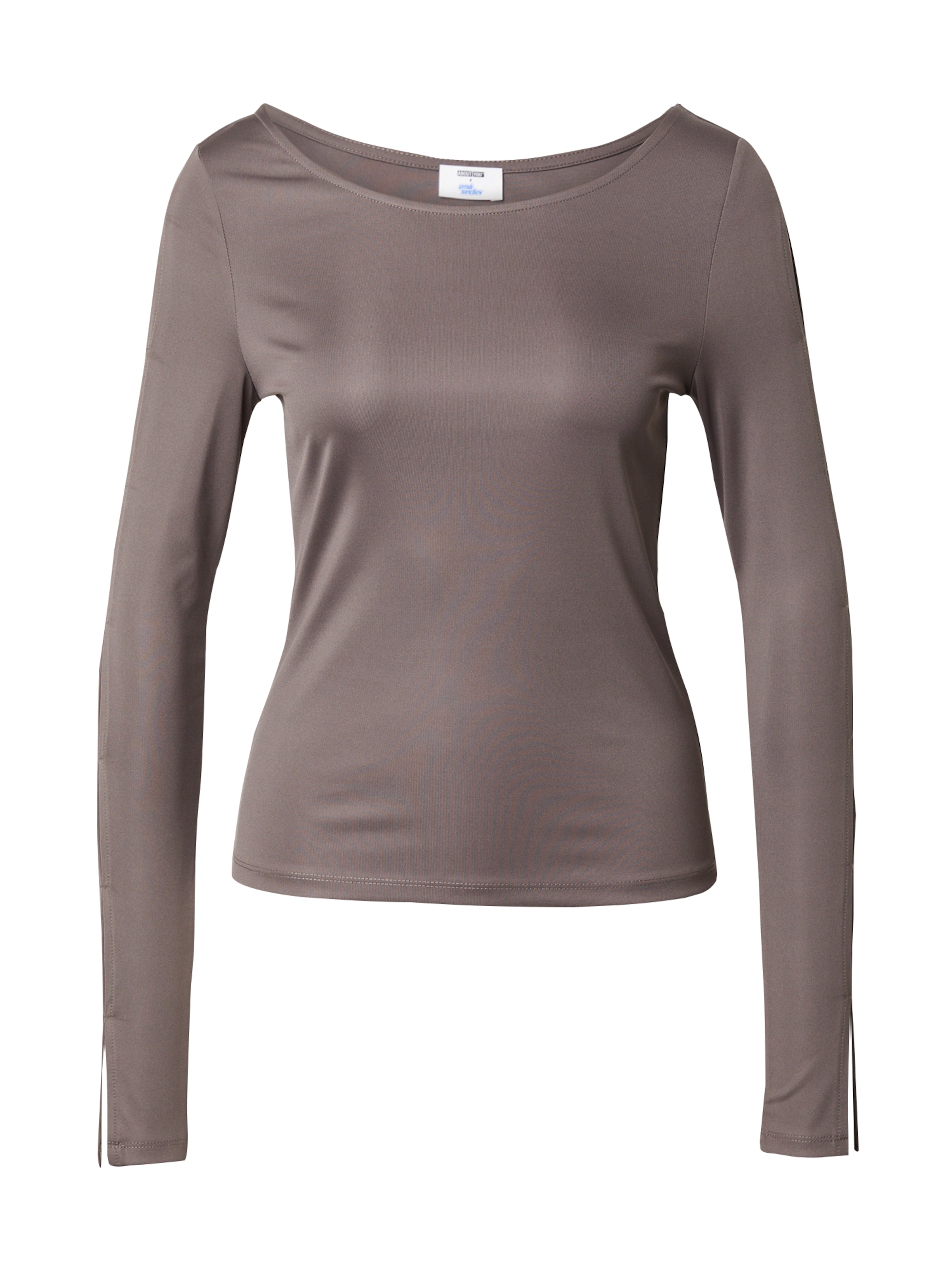 Maglietta 'Briley' di ABOUT YOU x Emili Sindlev in grigio: frontale