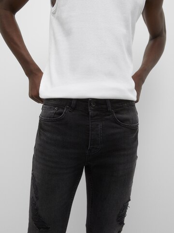 Coupe slim Jean Pull&Bear en noir