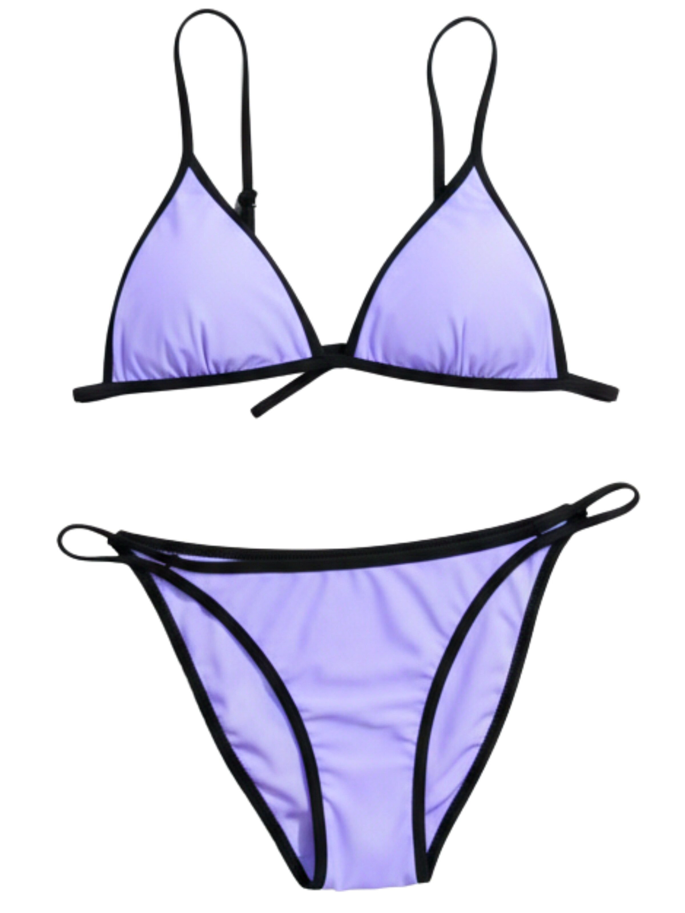 AvaMia Triangle Bikini 'Style 6' in Purple: front