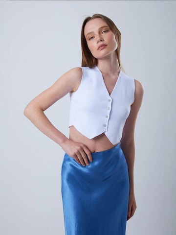 MixRay Gebreide bodywarmer in Blauw