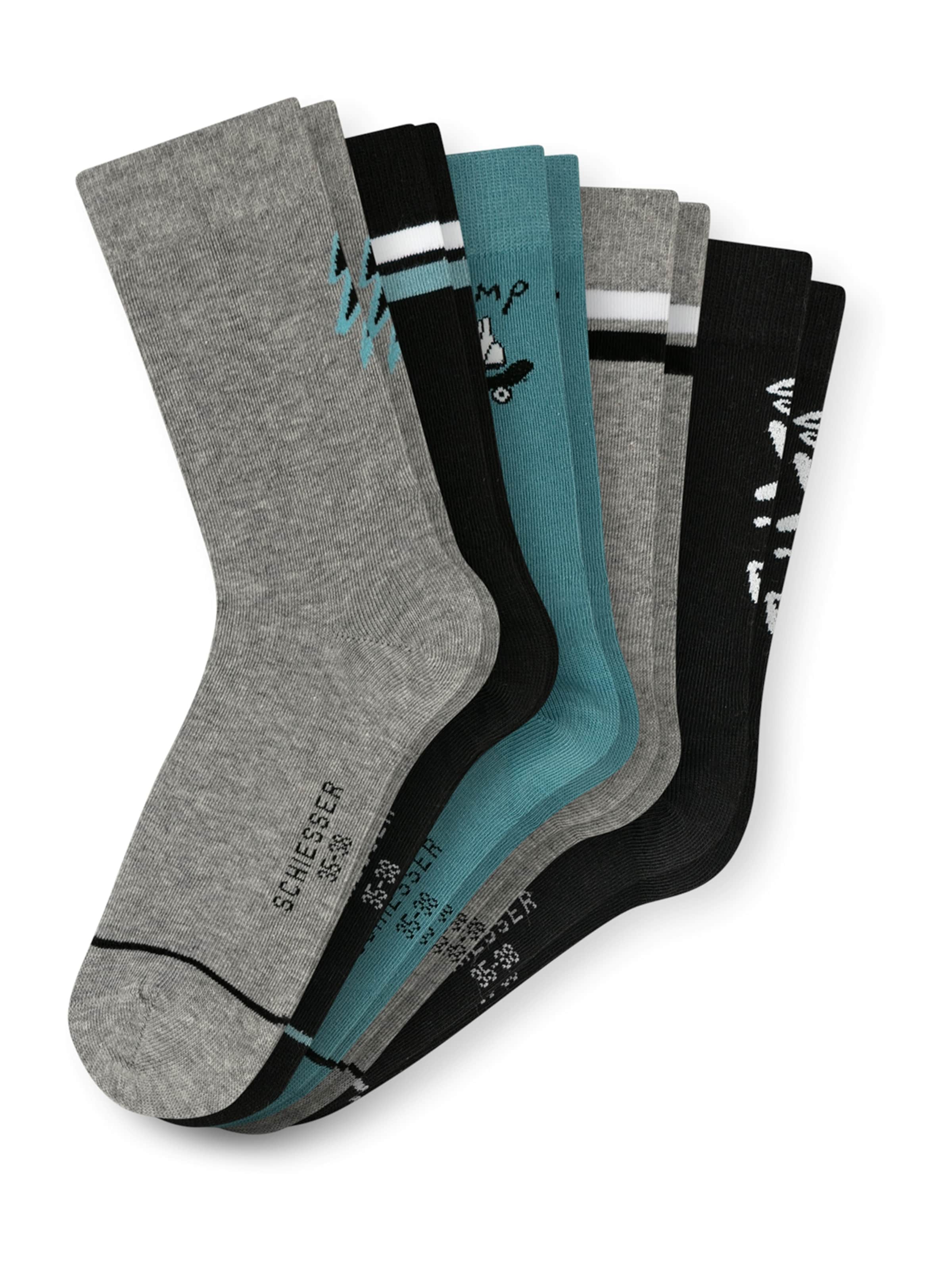 SCHIESSER Socks ' "Jump" ' in Blue: front
