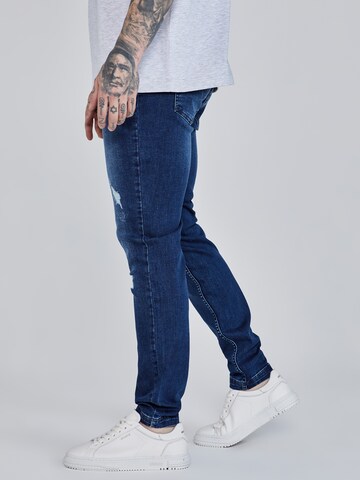 SikSilk Slimfit Jeans in Blau
