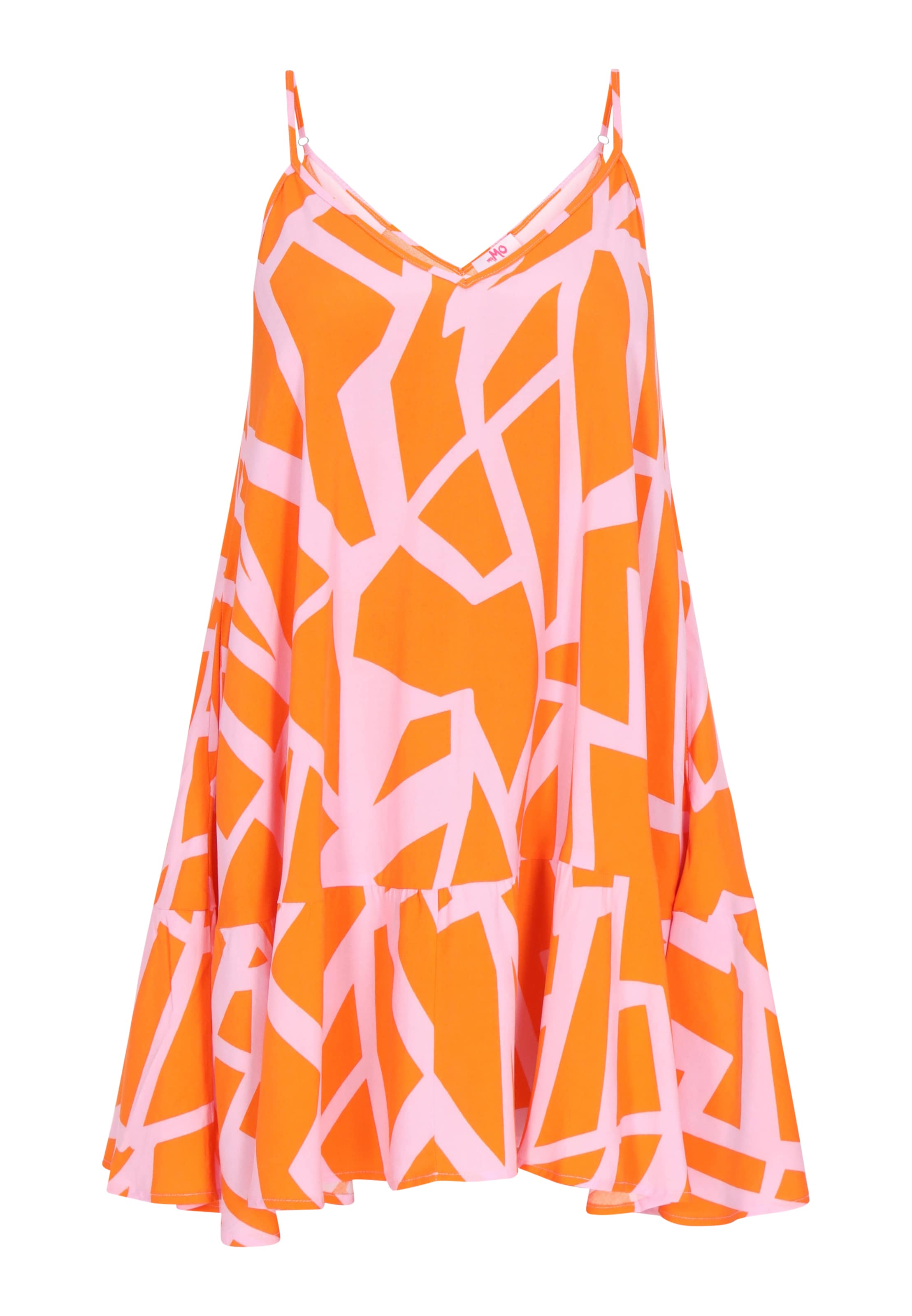 MYMO Καλοκαιρινό φόρεμα σε πορτοκαλί: μπροστά