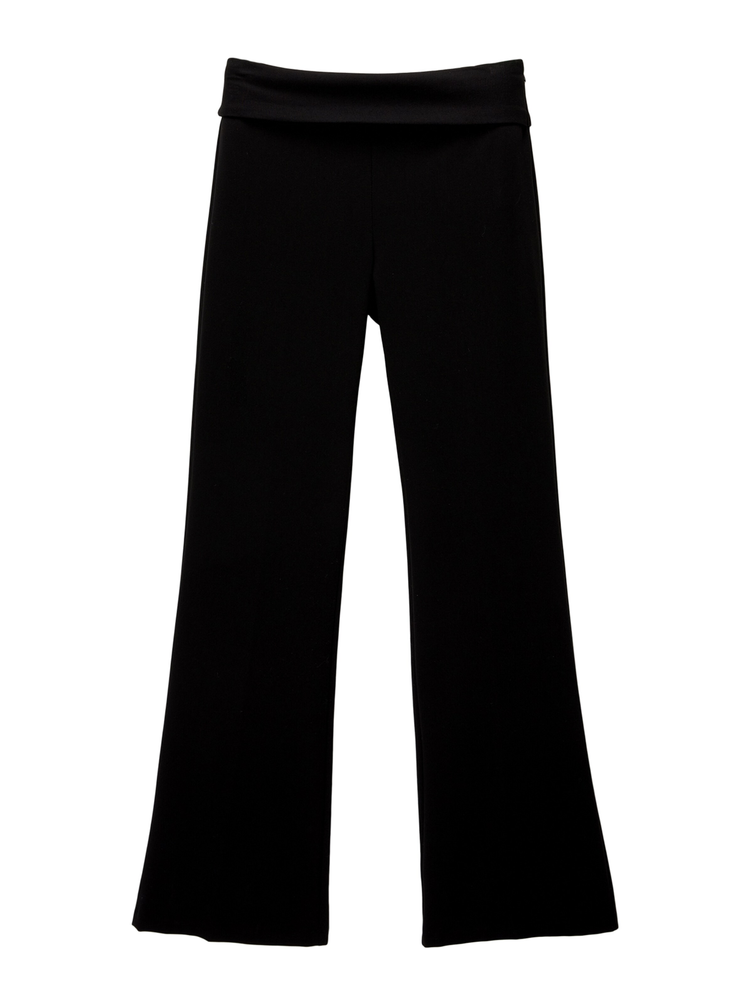 Pull&Bear Flared Bukser i sort: forside