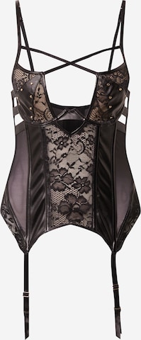 Hunkemöller - Corset 'Arizona' en negro: frente