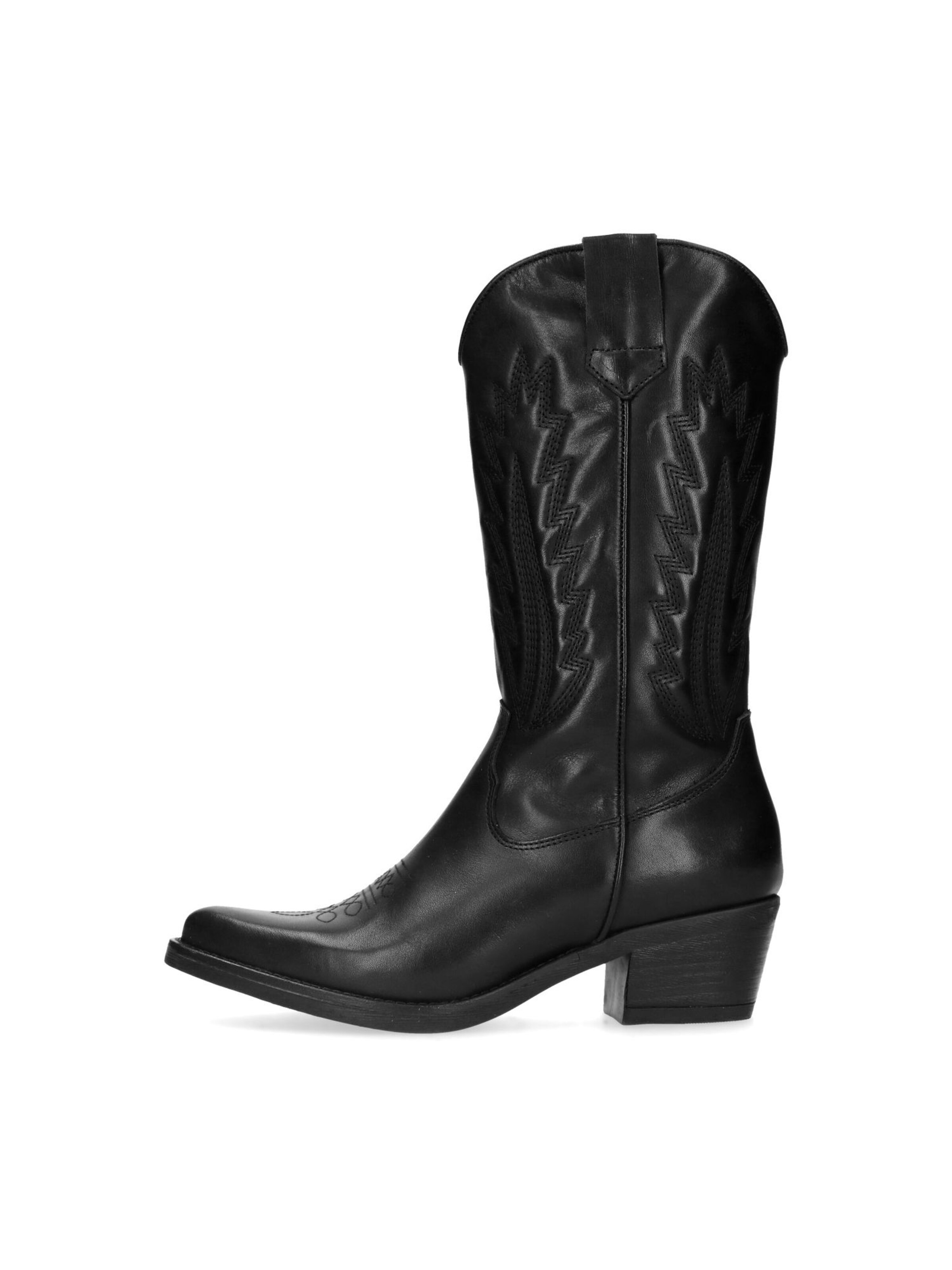 MANFIELD Stiefel 'Niedrige' in Schwarz