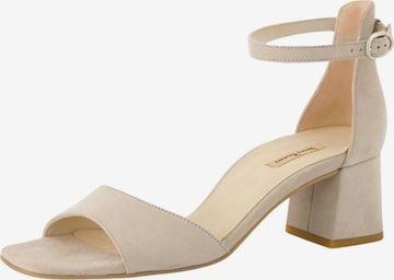 Sandales Paul Green en beige : devant