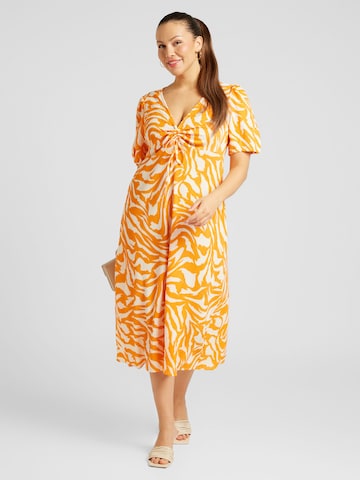 EVOKED Summer dress 'LAYA TYA' in Orange