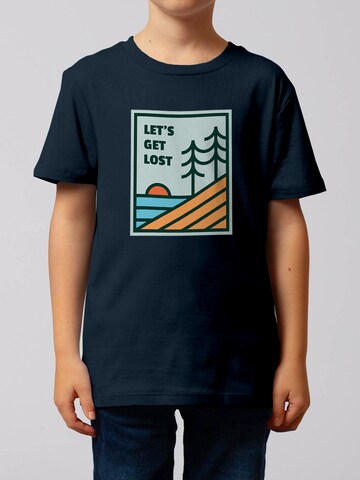 watabout.kids Shirt 'Let's Get Lost' in Blue