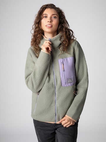 Sublevel Funktionsfleecejacke 'ZIP' in Grau: Vorderseite