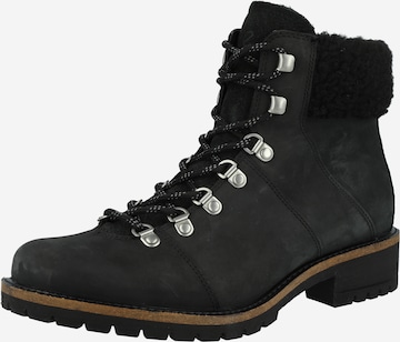 Bottines à lacets 'ELAINA' ECCO en noir : devant