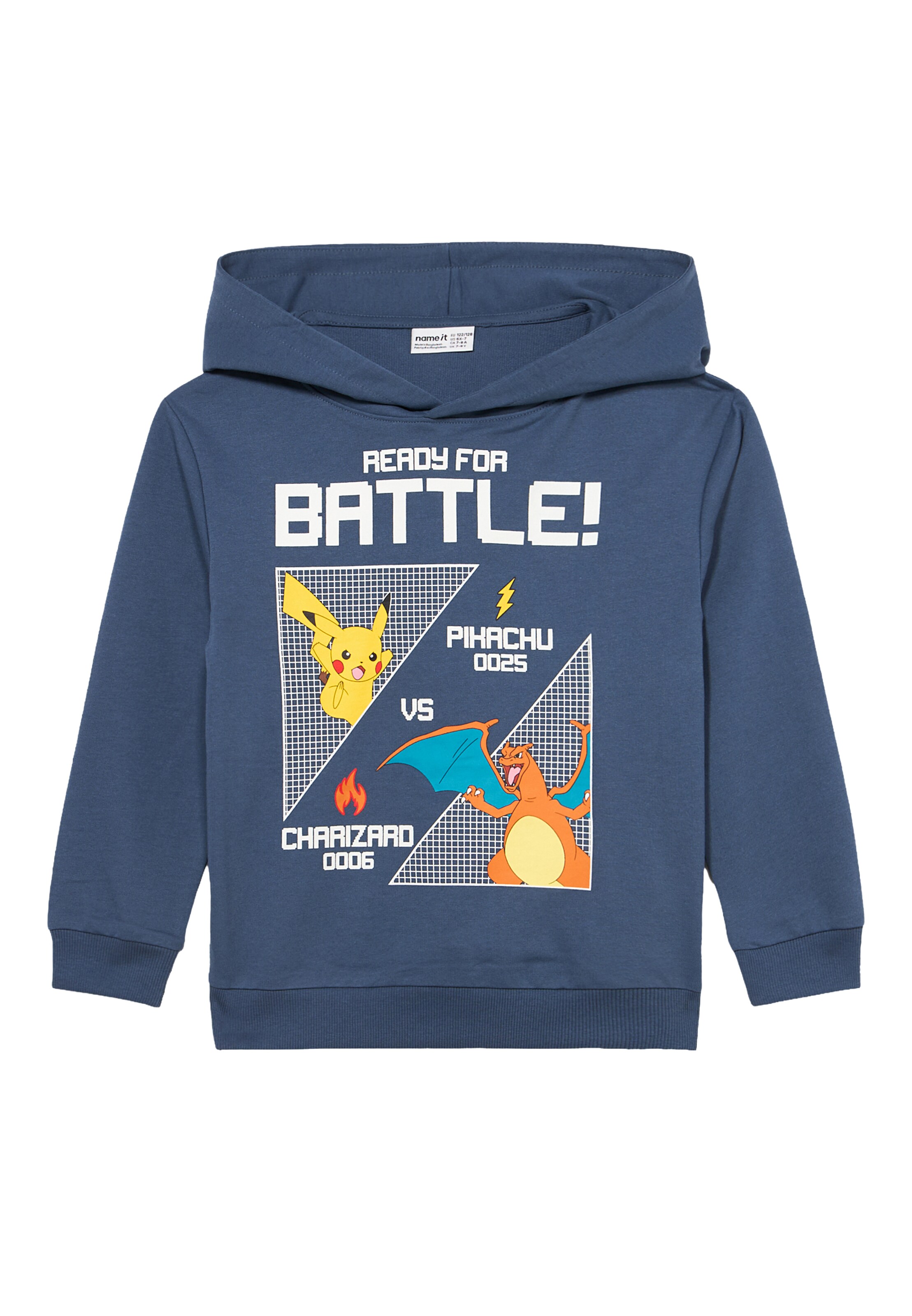 Felpa 'NKMJOL POKEMON' di NAME IT in blu: frontale