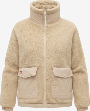 Ragwear Fleece jacket 'Arctika Y' in Beige: front