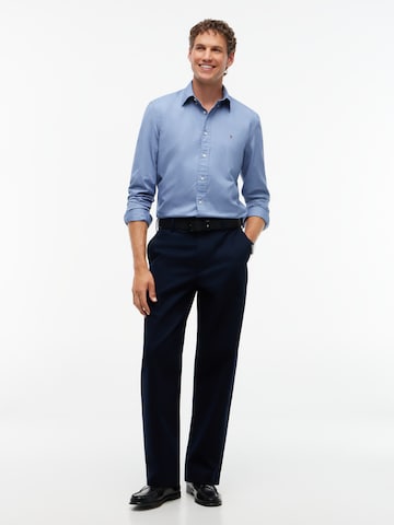 TOMMY HILFIGER Regular fit Button Up Shirt 'FLEX' in Blue: front