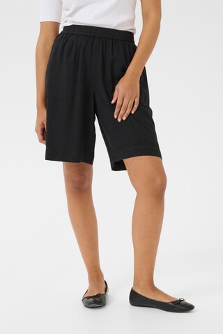 Loosefit Pantaloni 'Milia' di Kaffe in nero: frontale