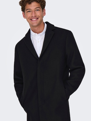 Manteau mi-saison 'ONSARON' Only & Sons en noir