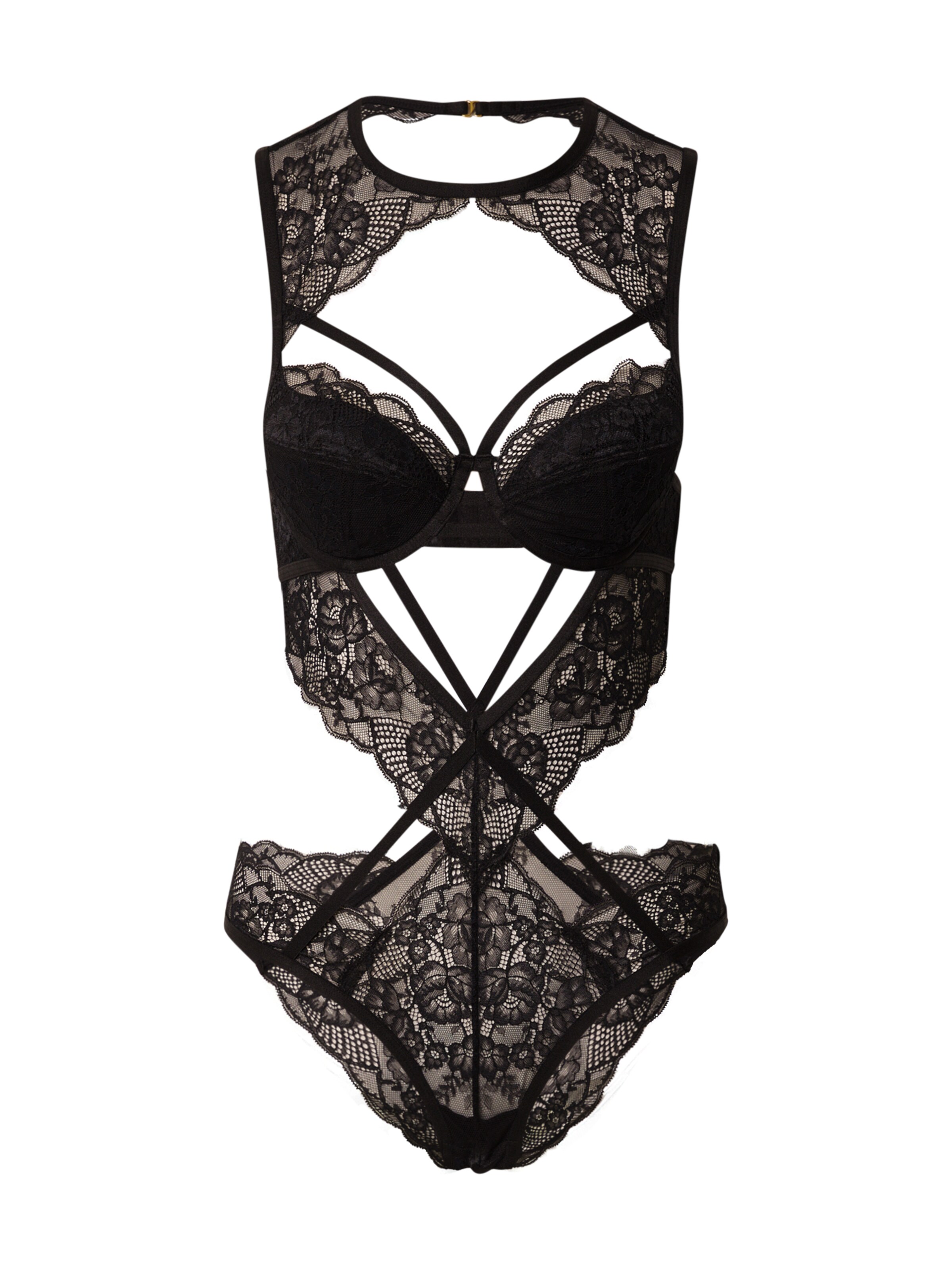 NWT Hunkemöller Vera Black bodysuit size M&matching Brazilian size XS